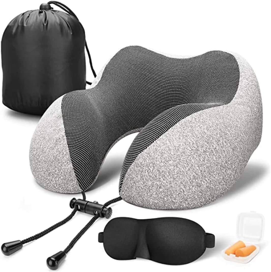 Trailvera Neck Pillow & Eye Mask Set
